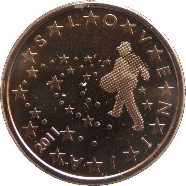 Словения 5 Евро цент (2011) KM#