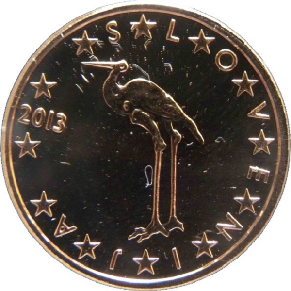 Словения 1 Евро цент (2013) KM#