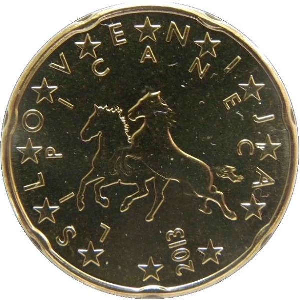 Словения 20 Евро цент (2013) KM#