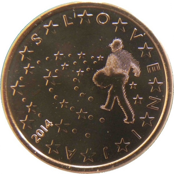 Словения 5 Евро цент (2014) KM#