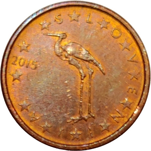Словения 1 Евро цент (2015) KM#