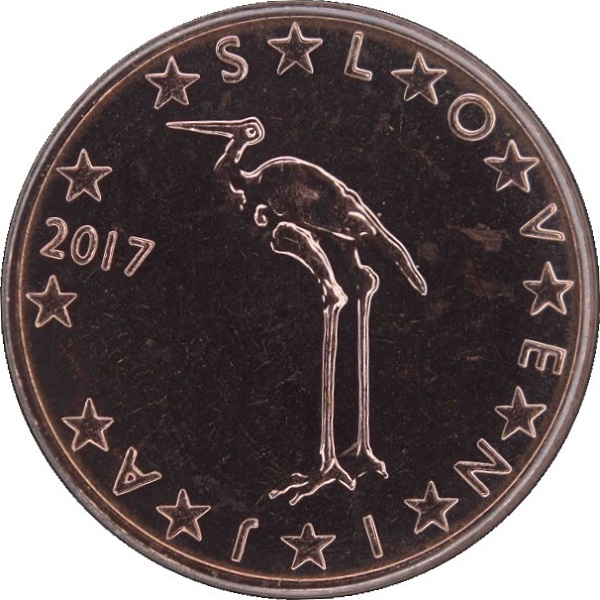 Словения 1 Евро цент (2017) KM#