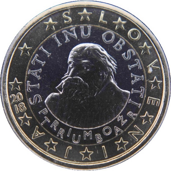 Словения 1 Евро (2018) KM#
