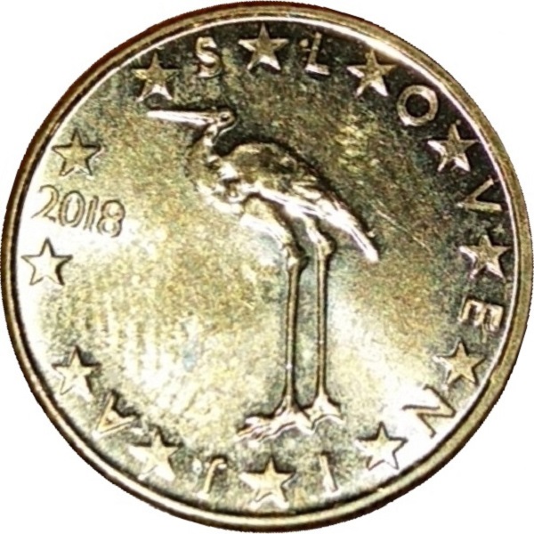 Slovenia 1 Euro cent (2018) KM#