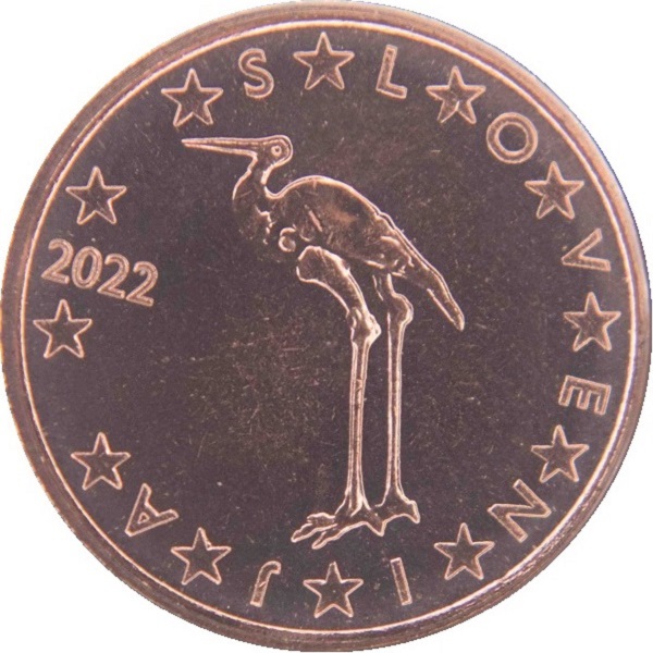 Slovenia 1 Euro cent (2022) KM#