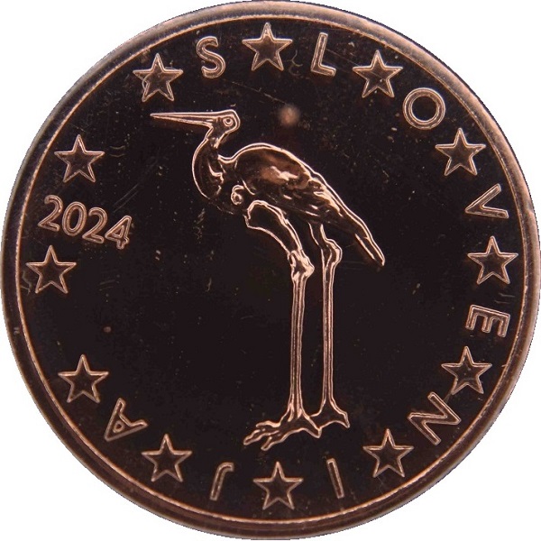 Slovenia 1 Euro cent (2024) KM#