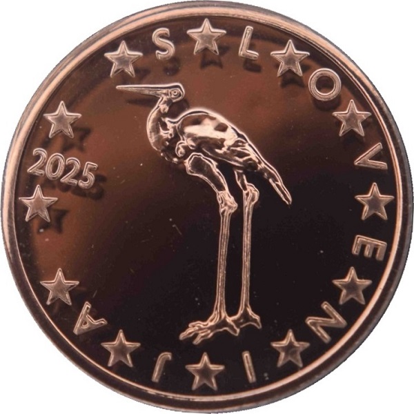 Словения 1 Евроцент (2025) KM#