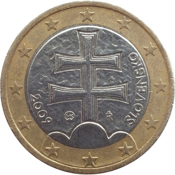 Slovakia 1 Euro (2009) KM#