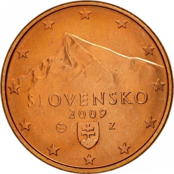 Slovakia 5 Euro cent (2009) KM#