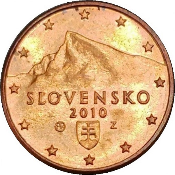 Slovakia 1 Euro cent (2010) KM#