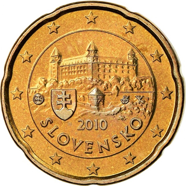 Словакия 20 Евро цент (2010) KM#