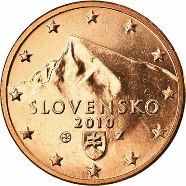 Sloavakia 5 Euro cent (2010) KM#