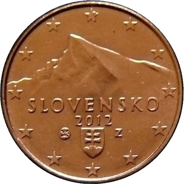 Словакия 1 Евро цент (2012) KM#