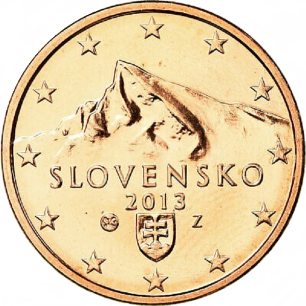 Словакия 1 Евро цент (2013) KM#