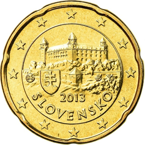 Словакия 20 Евро цент (2013) KM#