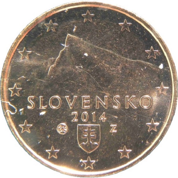Словакия 1 Евро цент (2014) KM#