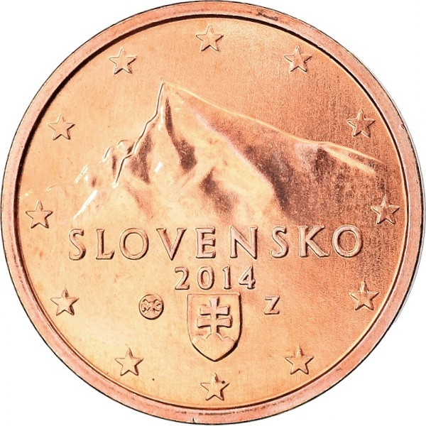 Словакия 2 Евро цент (2014) KM#