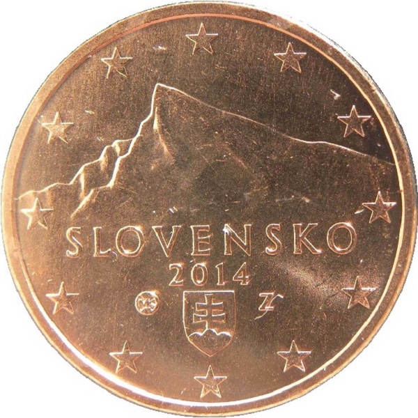 Словакия 5 Евро цент (2014) KM#