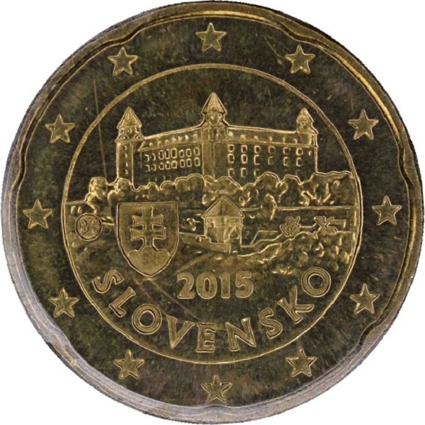 Словакия 20 Евро цент (2015) KM#