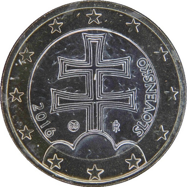 Словакия 1 Евро (2016) KM#