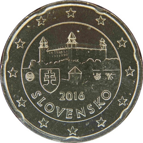 Словакия 20 Евро цент (2016) KM#