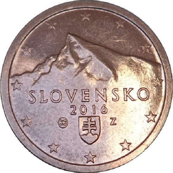 Словакия 2 Евро цент (2016) KM#
