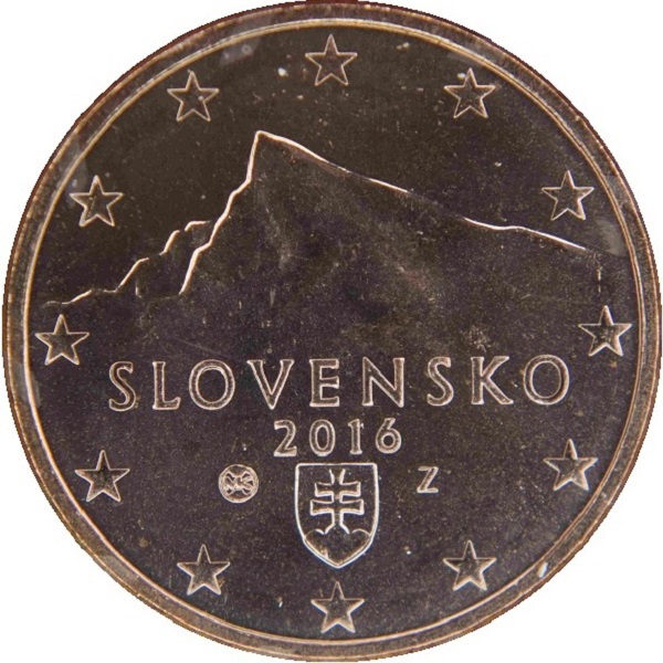 Словакия 5 Евро цент (2016) KM#