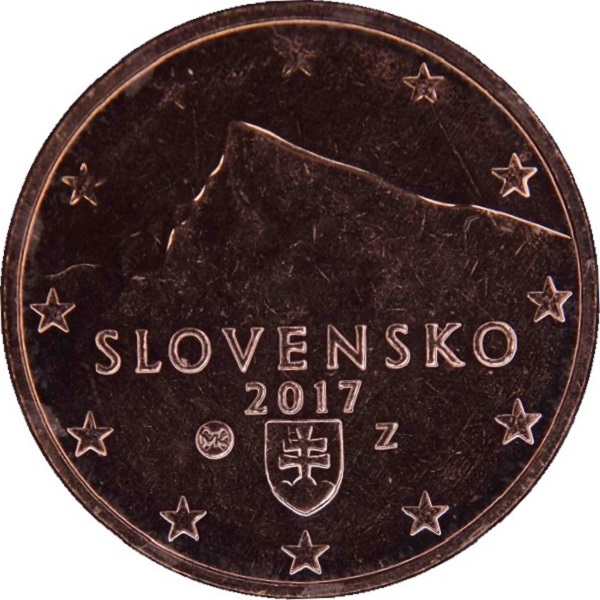 Slovakia 1 Euro cent (2017) KM#