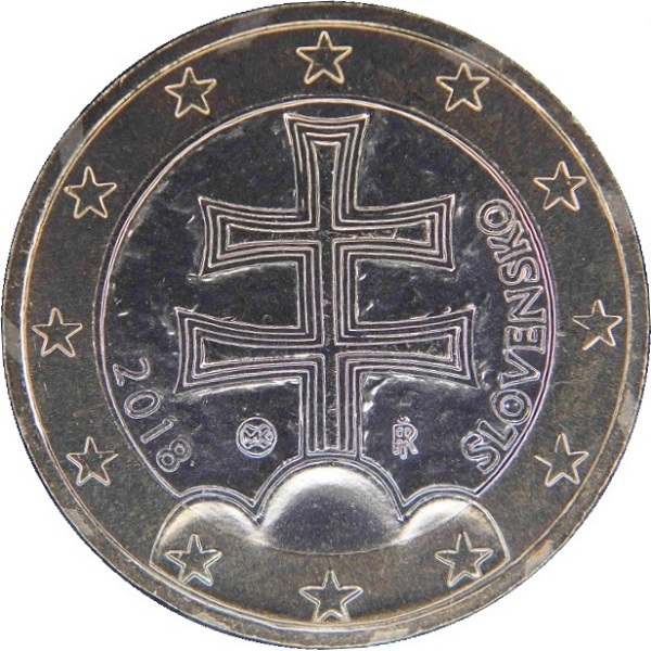 Словакия 1 Евро (2018) KM#