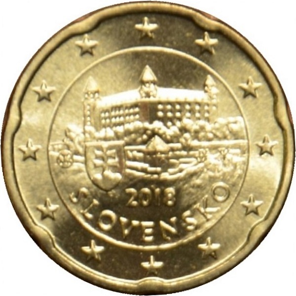 Словакия 20 Евро цент (2018) KM#