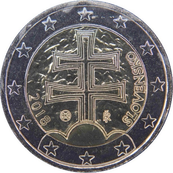 Словакия 2 Евро (2018) KM#