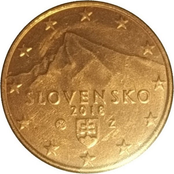 Словакия 2 Евро цент (2018) KM#