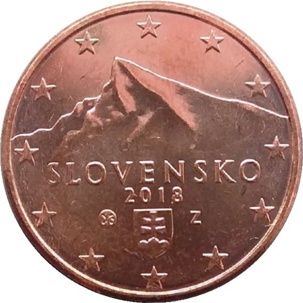 Словакия 5 Евро цент (2018) KM#