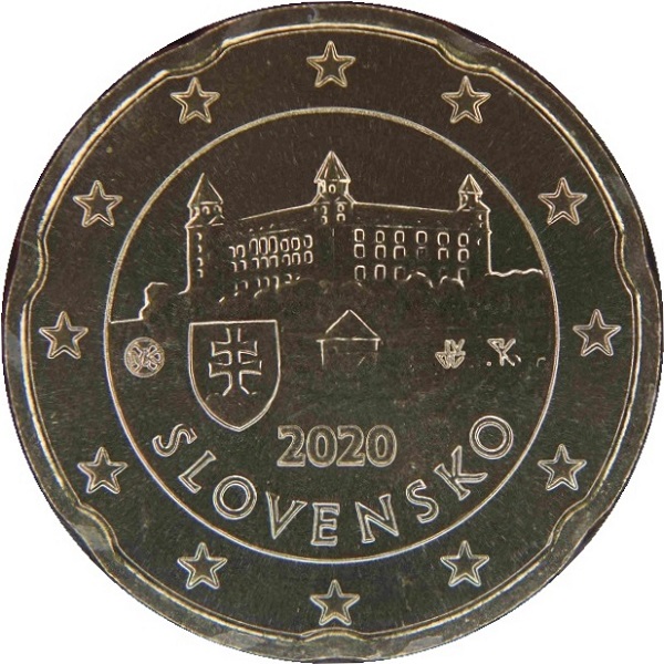Словакия 20 Евро цент (2020) KM#