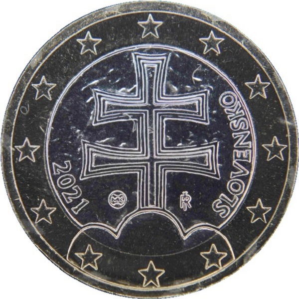 Словакия 1 Евро (2021) KM#