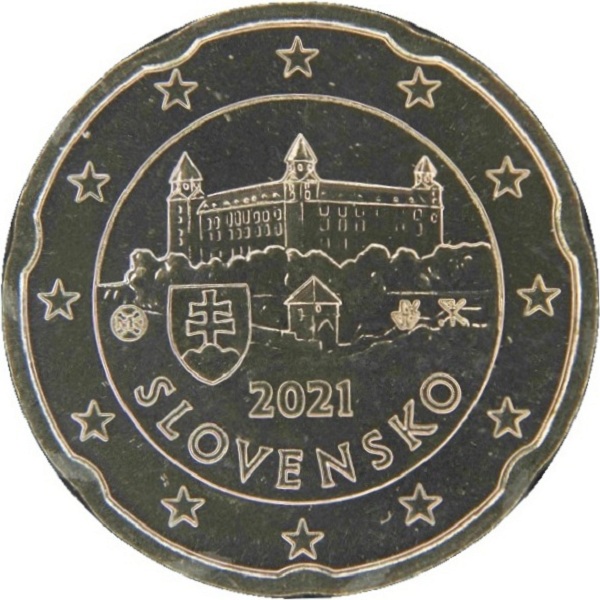 Словакия 20 Евро цент (2021) KM#