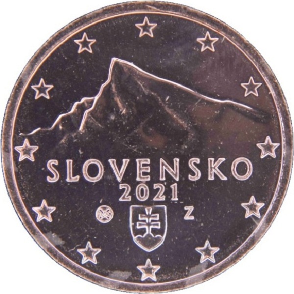Словакия 2 Евро цент (2021) KM#
