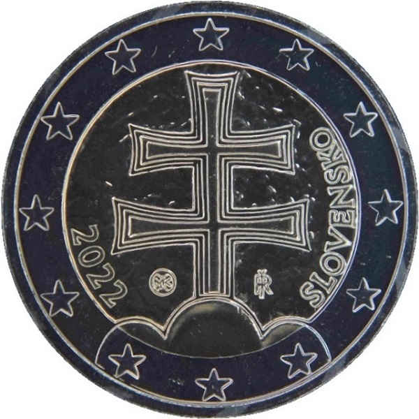 Словакия 2 Евро (2022) KM#