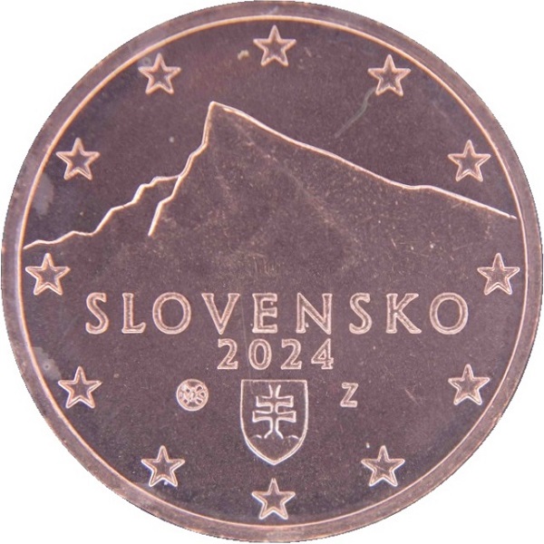 Словакия 1 Евроцент (2024) KM#