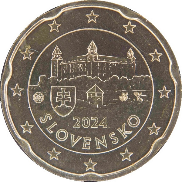 Словакия 20 Евроцент (2024) KM#