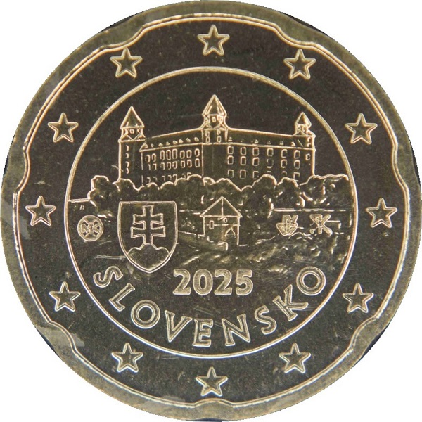 Словакия 20 Евроцент (2025) KM#