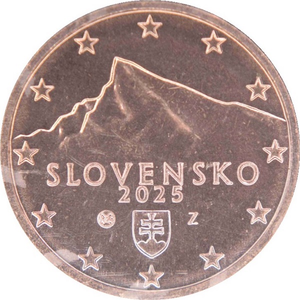 Словакия 2 Евроцент (2025) KM#