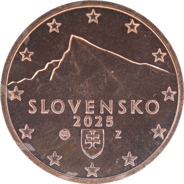 Словакия 5 Евроцент (2025) KM#