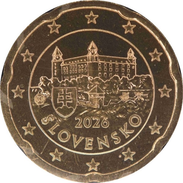 Словакия 20 Евроцент (2026) KM#