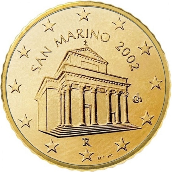 San Marino 10 Euro cent (2002) KM#