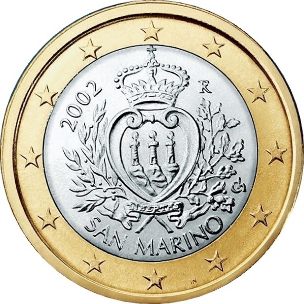 San Marino 1 Euro (2002) KM#