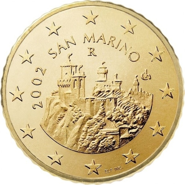 San Marinino 50 Euro cent (2002) KM#