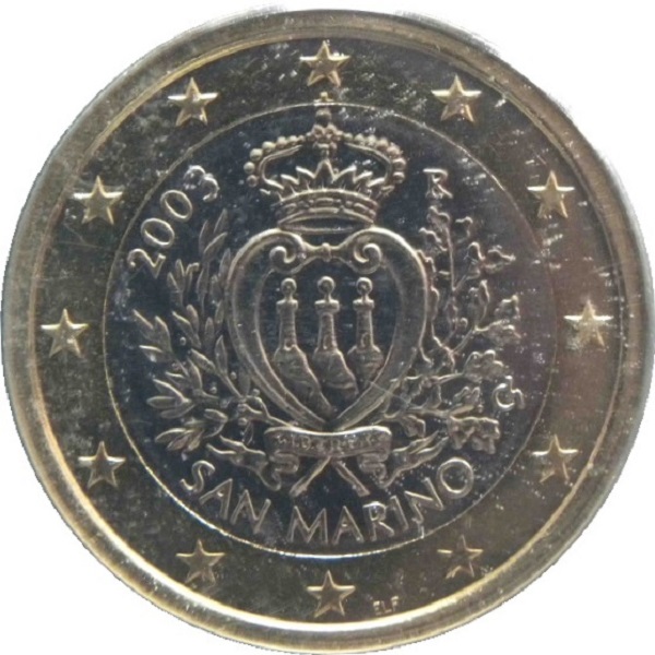Сан-Марино 1 Евро (2003) KM#