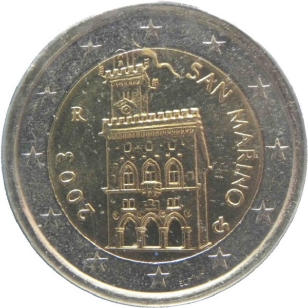 Сан-Марино 2 Евро (2003) KM#
