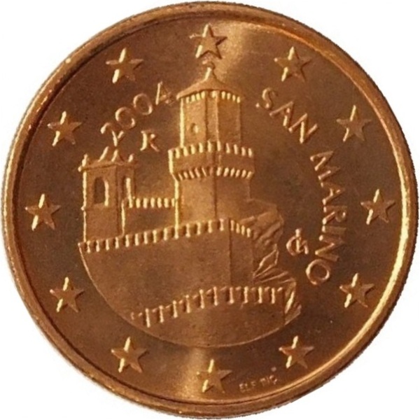 San Marino 5 Euro cent (2004) KM#